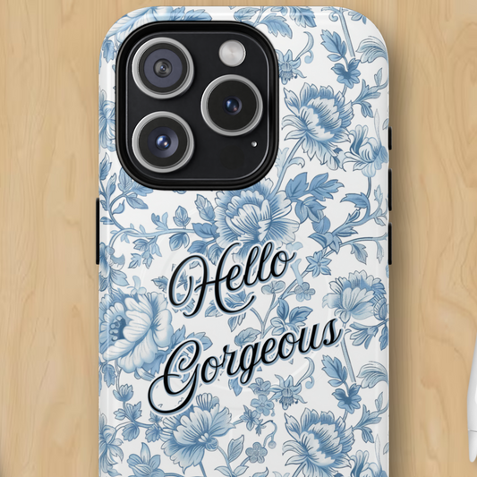 Hello Gorgeous - iPhone Magnetic Cases - Chinoiserie Blue Floral